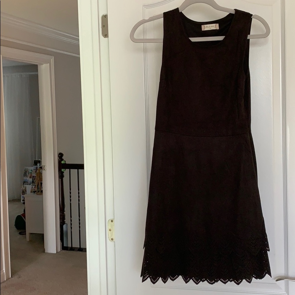 Black suede Altar’d State dress